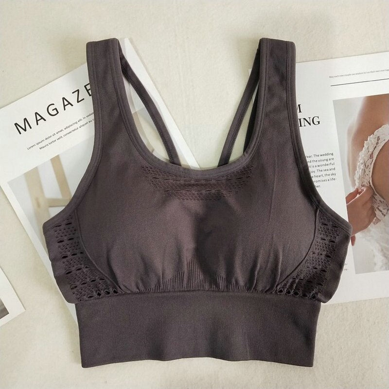 Ensemble Femmes energie sans soudure de Sport. Soutien-Gorge Gym top Fitness de yoga. Soutien-Gorge rembourré antichoc.