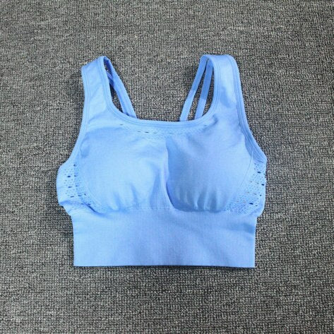 Ensemble Femmes energie sans soudure de Sport. Soutien-Gorge Gym top Fitness de yoga. Soutien-Gorge rembourré antichoc.