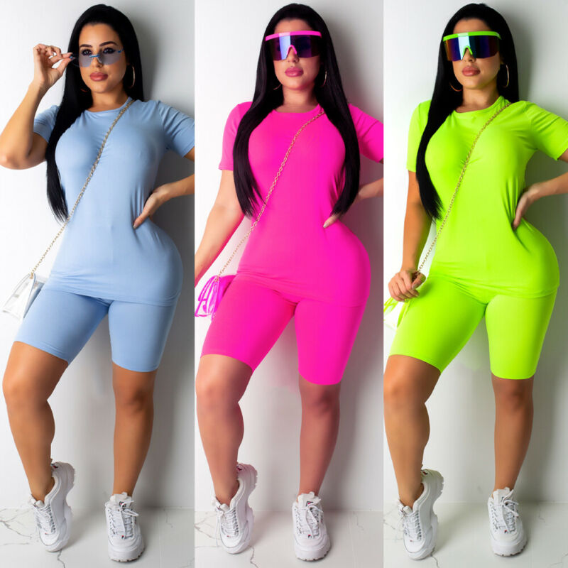 Nouveau survêtement Femmes Casual Couleur Unie Sport Suit Femelle  Vêtements Tenues 3 Couleurs