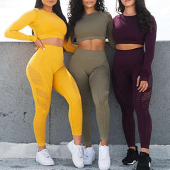 2020 taille haute femmes œillet sans couture. Collants en tricot leggings de yoga sans couture contrôle du ventre, fitness, gym leggings pantalon d'entraînement sportif.