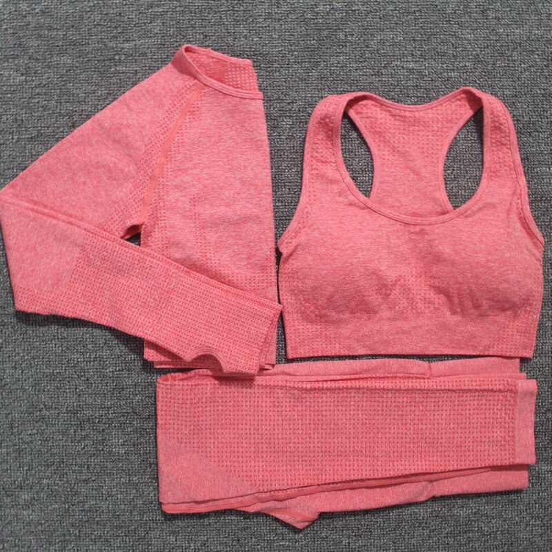 Vêtements active Wear, Costume de sport  Chemise à manches longues. Leggings taille haute Pantalon d'entraînement.